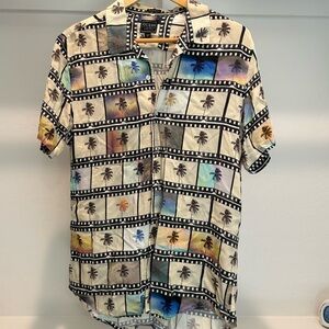 Men’s Guess Polaroid short sleeve button up
